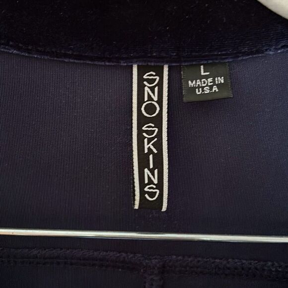 Sno Skins Crushed Velvet Large Blue collared Shirt - Picture 2 of 9